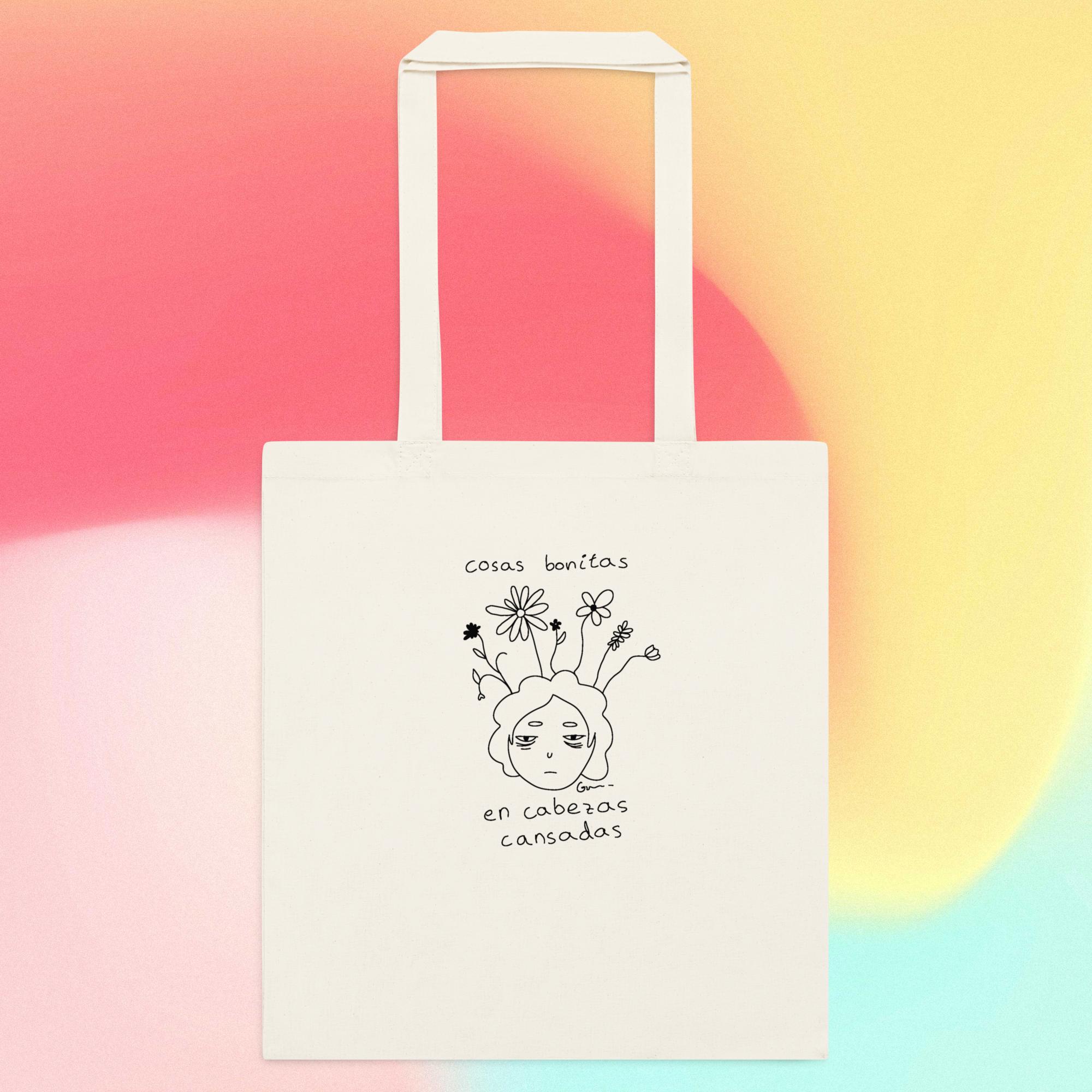 Totebag "Cosas bonitas en cabezas cansadas" | By Gianna