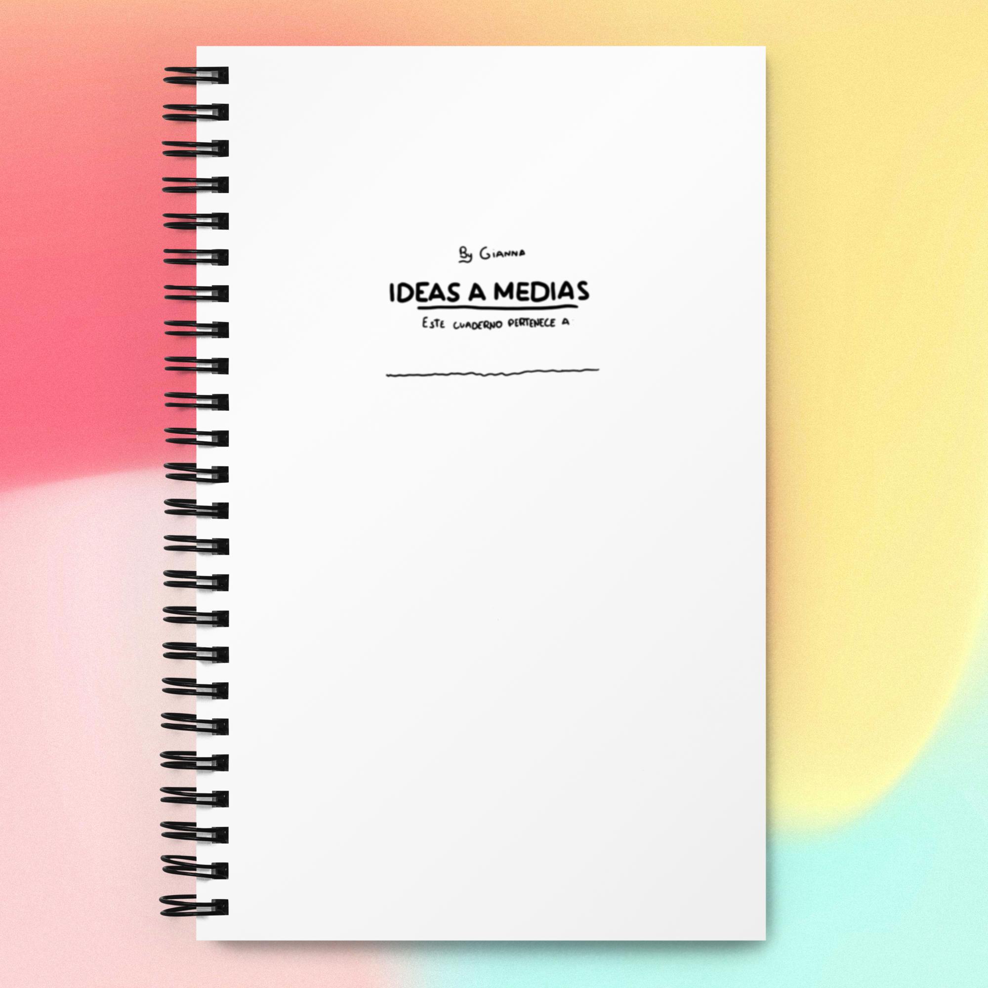 Cuaderno de ideas a medias