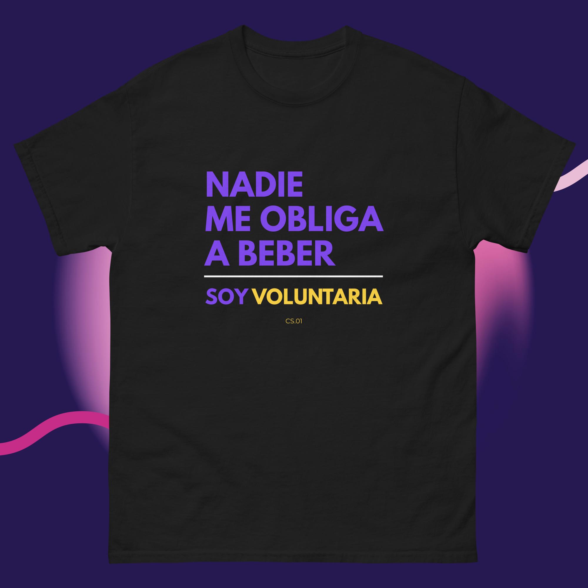 Camiseta nadie me obliga a beber (Pron. Fem.) | Drop 01
