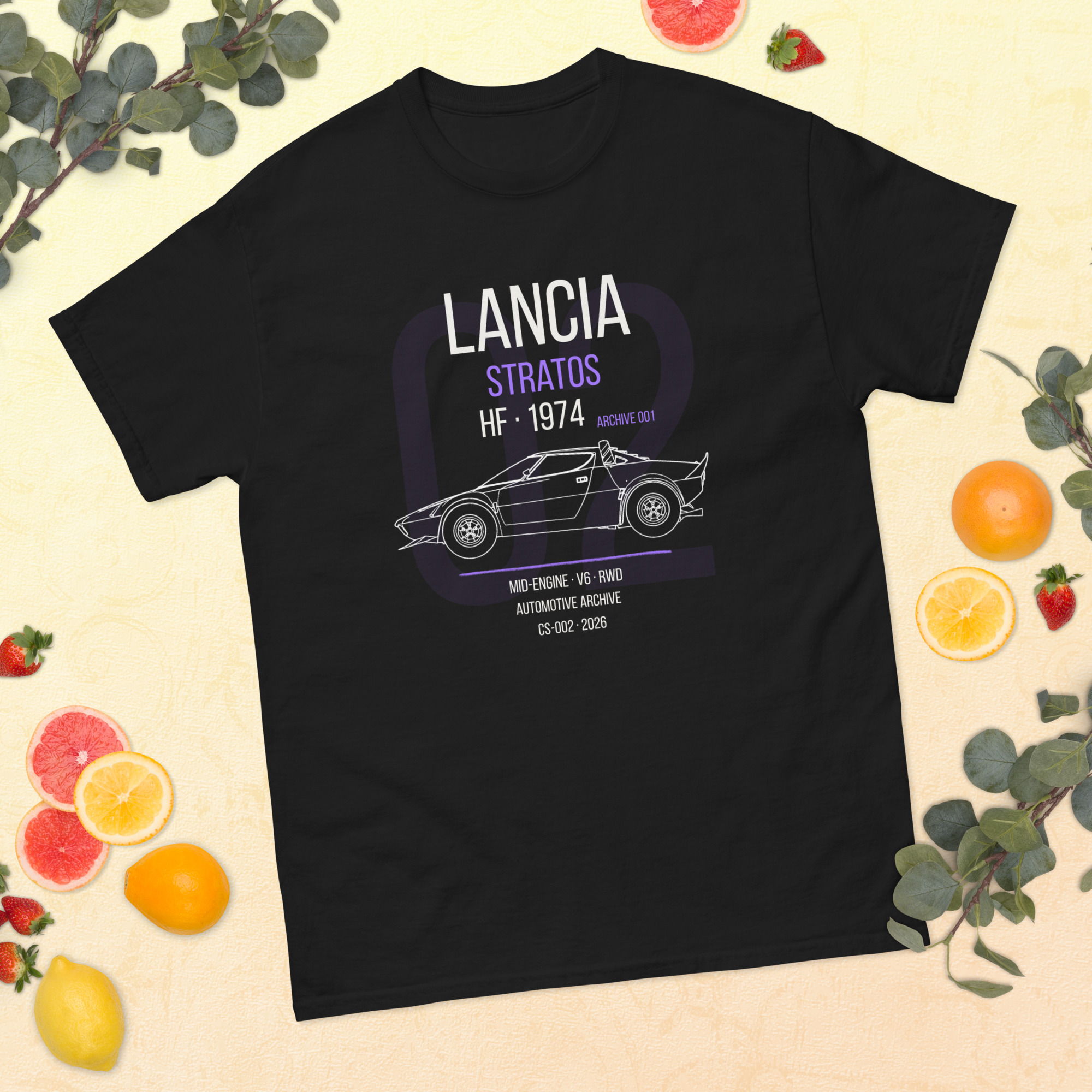 Camiseta Automoción (Lancia Stratos) | Drop 01 - Imagen 2
